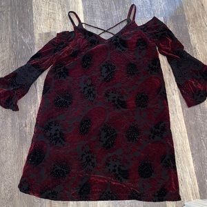 Paisley velour dress
